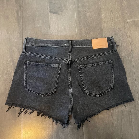 Citizens of Humanity Annabelle Short High-rise, denim cut-off shorts - Picture 2 of 5